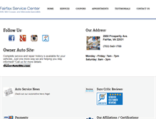 Tablet Screenshot of fairfaxservicecenter.com